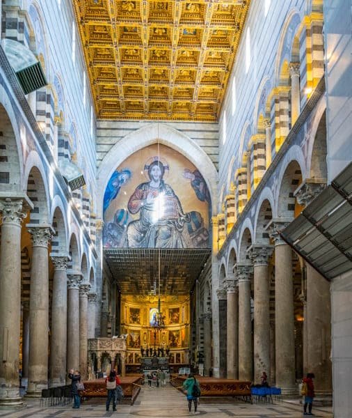 Interior of the cathedral of Pisa